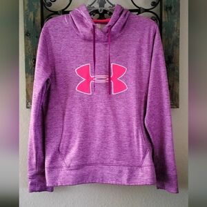 UNDER ARMOUR Women's Lavender & Orange hoodie Sweatshirt. Size Medium